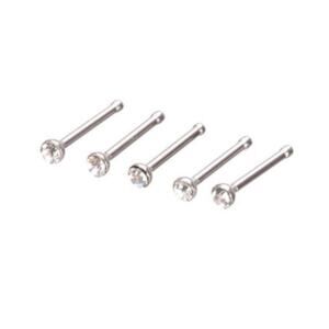 5 Crystal Nose Studs